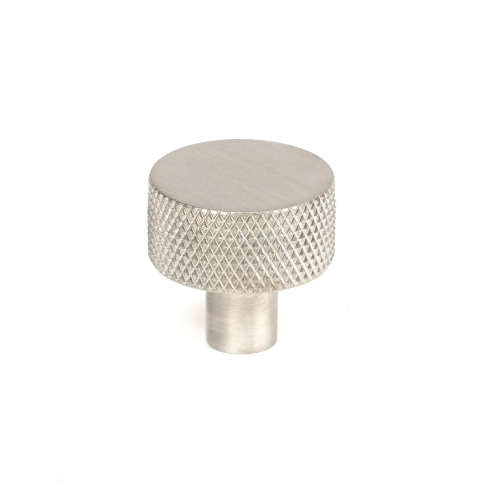 This is an image showing From The Anvil - Satin SS (304) Brompton Cabinet Knob - 25mm (No rose) available from T.H Wiggans Architectural Ironmongery in Kendal, quick delivery and discounted prices