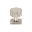 This is an image showing From The Anvil - Satin SS (304) Brompton Cabinet Knob - 25mm (Square) available from T.H Wiggans Architectural Ironmongery in Kendal, quick delivery and discounted prices