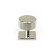 This is an image showing From The Anvil - Polished Nickel Brompton Cabinet Knob - 32mm (Square) available from T.H Wiggans Architectural Ironmongery in Kendal, quick delivery and discounted prices