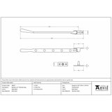 This is an image showing From The Anvil - Matt Black 12" Newbury Stay available from T.H Wiggans Architectural Ironmongery in Kendal, quick delivery and discounted prices