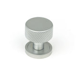 This is an image showing From The Anvil - Satin Chrome Brompton Cabinet Knob - 25mm (Plain) available from T.H Wiggans Architectural Ironmongery in Kendal, quick delivery and discounted prices