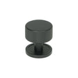 This is an image showing From The Anvil - Matt Black Brompton Cabinet Knob - 32mm (Plain) available from T.H Wiggans Architectural Ironmongery in Kendal, quick delivery and discounted prices