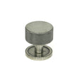 This is an image showing From The Anvil - Pewter Brompton Cabinet Knob - 32mm (Plain) available from T.H Wiggans Architectural Ironmongery in Kendal, quick delivery and discounted prices