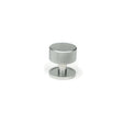 This is an image showing From The Anvil - Satin Chrome Brompton Cabinet Knob - 32mm (Plain) available from T.H Wiggans Architectural Ironmongery in Kendal, quick delivery and discounted prices