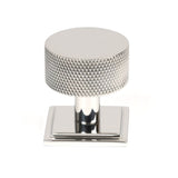 This is an image showing From The Anvil - Polished SS (304) Brompton Cabinet Knob - 32mm (Square) available from T.H Wiggans Architectural Ironmongery in Kendal, quick delivery and discounted prices