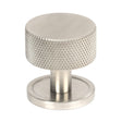This is an image showing From The Anvil - Satin SS (304) Brompton Cabinet Knob - 32mm (Plain) available from T.H Wiggans Architectural Ironmongery in Kendal, quick delivery and discounted prices