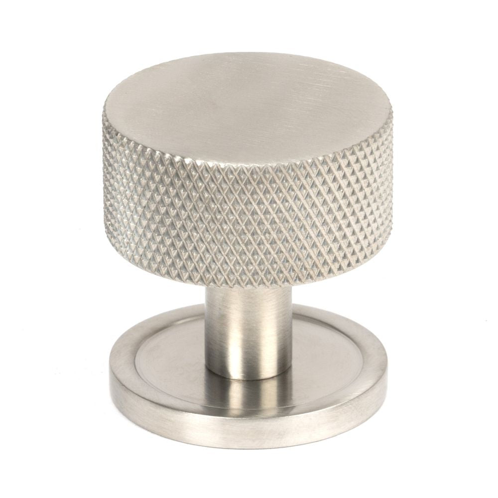 This is an image showing From The Anvil - Satin SS (304) Brompton Cabinet Knob - 32mm (Plain) available from T.H Wiggans Architectural Ironmongery in Kendal, quick delivery and discounted prices