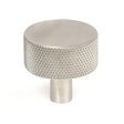 This is an image showing From The Anvil - Satin SS (304) Brompton Cabinet Knob - 32mm (No rose) available from T.H Wiggans Architectural Ironmongery in Kendal, quick delivery and discounted prices