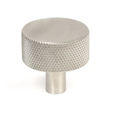 This is an image showing From The Anvil - Satin SS (304) Brompton Cabinet Knob - 32mm (No rose) available from T.H Wiggans Architectural Ironmongery in Kendal, quick delivery and discounted prices