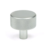 This is an image showing From The Anvil - Satin Chrome Brompton Cabinet Knob - 32mm (No rose) available from T.H Wiggans Architectural Ironmongery in Kendal, quick delivery and discounted prices