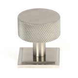 This is an image showing From The Anvil - Satin SS (304) Brompton Cabinet Knob - 32mm (Square) available from T.H Wiggans Architectural Ironmongery in Kendal, quick delivery and discounted prices