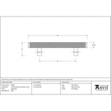 This is an image showing From The Anvil - Aged Brass Full Brompton Pull Handle - Small available from trade door handles, quick delivery and discounted prices