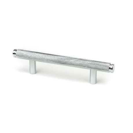 This is an image showing From The Anvil - Polished Chrome Full Brompton Pull Handle - Small available from T.H Wiggans Architectural Ironmongery in Kendal, quick delivery and discounted prices