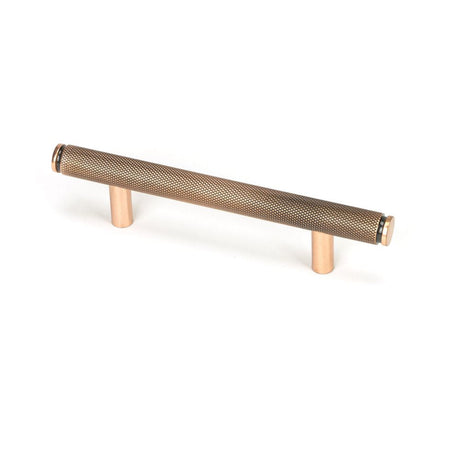 This is an image showing From The Anvil - Polished Bronze Full Brompton Pull Handle - Small available from T.H Wiggans Architectural Ironmongery in Kendal, quick delivery and discounted prices