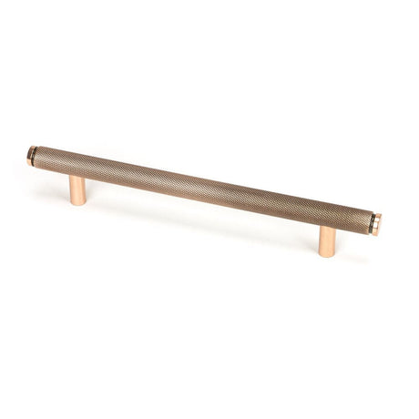 This is an image showing From The Anvil - Polished Bronze Full Brompton Pull Handle - Medium available from T.H Wiggans Architectural Ironmongery in Kendal, quick delivery and discounted prices