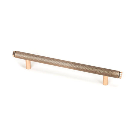 This is an image showing From The Anvil - Polished Bronze Full Brompton Pull Handle - Large available from T.H Wiggans Architectural Ironmongery in Kendal, quick delivery and discounted prices