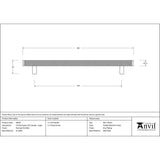 This is an image showing From The Anvil - Polished SS (304) Full Brompton Pull Handle - Large available from trade door handles, quick delivery and discounted prices