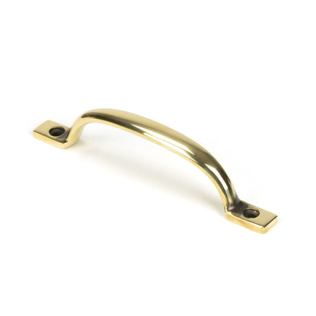 This is an image showing From The Anvil - Aged Brass Slim Sash Pull available from T.H Wiggans Architectural Ironmongery in Kendal, quick delivery and discounted prices