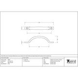 This is an image showing From The Anvil - Satin Chrome Slim Sash Pull available from T.H Wiggans Architectural Ironmongery in Kendal, quick delivery and discounted prices