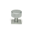 This is an image showing From The Anvil - Satin Chrome Brompton Cabinet Knob - 32mm (Square) available from T.H Wiggans Architectural Ironmongery in Kendal, quick delivery and discounted prices