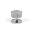This is an image showing From The Anvil - Satin Chrome Brompton Cabinet Knob - 38mm (Plain) available from T.H Wiggans Architectural Ironmongery in Kendal, quick delivery and discounted prices