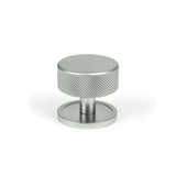 This is an image showing From The Anvil - Satin Chrome Brompton Cabinet Knob - 38mm (Plain) available from T.H Wiggans Architectural Ironmongery in Kendal, quick delivery and discounted prices