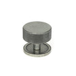 This is an image showing From The Anvil - Pewter Brompton Cabinet Knob - 38mm (Plain) available from T.H Wiggans Architectural Ironmongery in Kendal, quick delivery and discounted prices