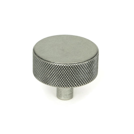 This is an image showing From The Anvil - Pewter Brompton Cabinet Knob - 38mm (No rose) available from T.H Wiggans Architectural Ironmongery in Kendal, quick delivery and discounted prices