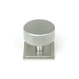 This is an image showing From The Anvil - Satin Chrome Brompton Cabinet Knob - 38mm (Square) available from T.H Wiggans Architectural Ironmongery in Kendal, quick delivery and discounted prices