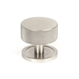 This is an image showing From The Anvil - Satin SS (304) Brompton Cabinet Knob - 38mm (Plain) available from T.H Wiggans Architectural Ironmongery in Kendal, quick delivery and discounted prices