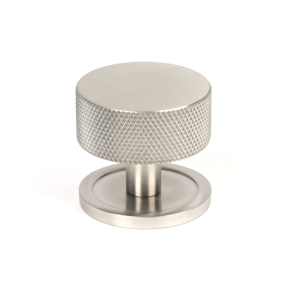 This is an image showing From The Anvil - Satin SS (304) Brompton Cabinet Knob - 38mm (Plain) available from T.H Wiggans Architectural Ironmongery in Kendal, quick delivery and discounted prices