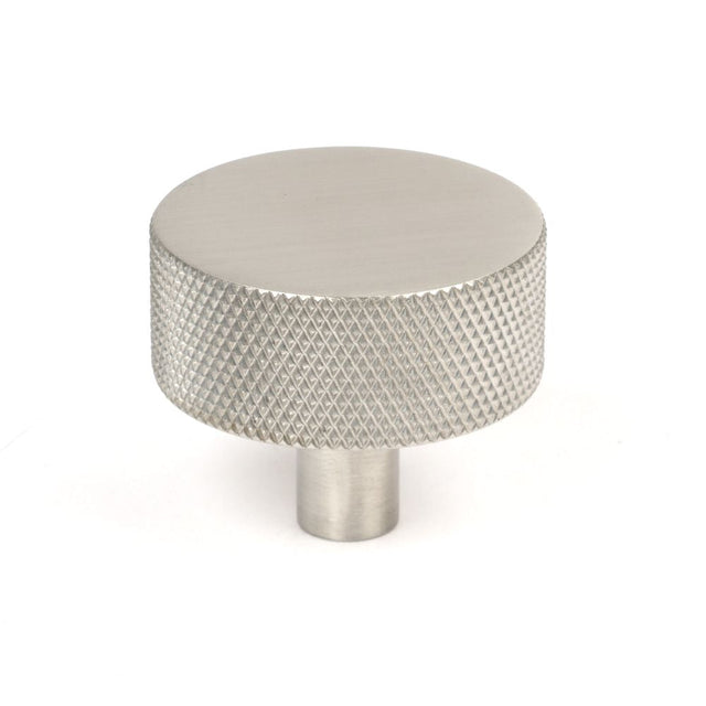 This is an image showing From The Anvil - Satin SS (304) Brompton Cabinet Knob - 38mm (No rose) available from T.H Wiggans Architectural Ironmongery in Kendal, quick delivery and discounted prices