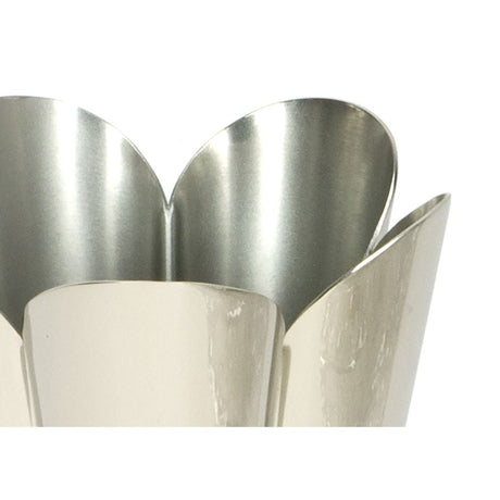 This is an image showing From The Anvil - Smooth Nickel Flora Pot - Small available from T.H Wiggans Architectural Ironmongery in Kendal, quick delivery and discounted prices