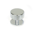 This is an image showing From The Anvil - Polished Chrome Brompton Cabinet Knob - 38mm (Plain) available from T.H Wiggans Architectural Ironmongery in Kendal, quick delivery and discounted prices