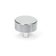 This is an image showing From The Anvil - Polished Chrome Brompton Cabinet Knob - 38mm (No rose) available from T.H Wiggans Architectural Ironmongery in Kendal, quick delivery and discounted prices