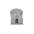 This is an image showing From The Anvil - Polished Chrome Brompton Cabinet Knob - 38mm (Square) available from T.H Wiggans Architectural Ironmongery in Kendal, quick delivery and discounted prices