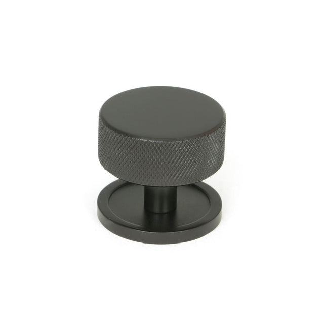 This is an image showing From The Anvil - Aged Bronze Brompton Cabinet Knob - 38mm (Plain) available from T.H Wiggans Architectural Ironmongery in Kendal, quick delivery and discounted prices