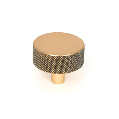 This is an image showing From The Anvil - Polished Bronze Brompton Cabinet Knob - 38mm (No rose) available from T.H Wiggans Architectural Ironmongery in Kendal, quick delivery and discounted prices