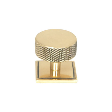This is an image showing From The Anvil - Polished Bronze Brompton Cabinet Knob - 38mm (Square) available from T.H Wiggans Architectural Ironmongery in Kendal, quick delivery and discounted prices