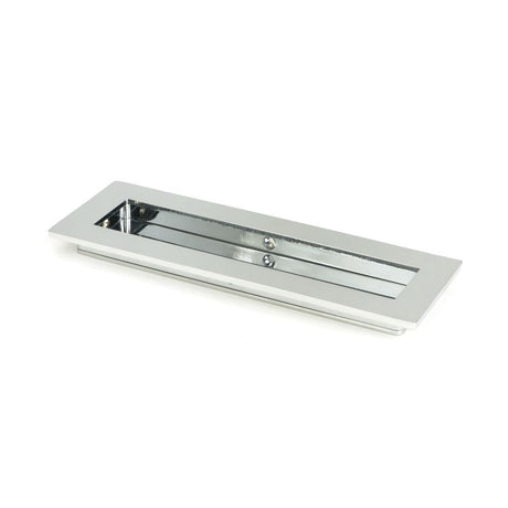 This is an image of From The Anvil - Polished Chrome 175mm Plain Rectangular Pull available to order from T.H Wiggans Architectural Ironmongery in Kendal, quick delivery and discounted prices.