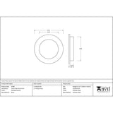 This is an image showing From The Anvil - Polished Chrome 75mm Plain Round Pull available from trade door handles, quick delivery and discounted prices