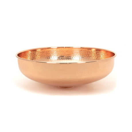 This is an image showing From The Anvil - Hammered Copper Round Sink available from T.H Wiggans Architectural Ironmongery in Kendal, quick delivery and discounted prices