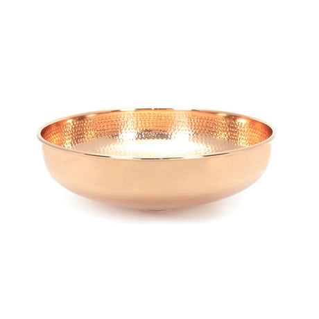 This is an image showing From The Anvil - Hammered Copper Round Sink available from T.H Wiggans Architectural Ironmongery in Kendal, quick delivery and discounted prices