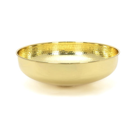 This is an image showing From The Anvil - Hammered Brass Round Sink available from T.H Wiggans Architectural Ironmongery in Kendal, quick delivery and discounted prices