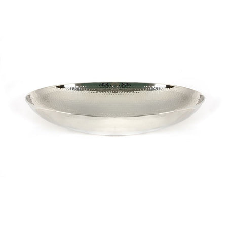 This is an image showing From The Anvil - Hammered Nickel Oval Sink available from T.H Wiggans Architectural Ironmongery in Kendal, quick delivery and discounted prices