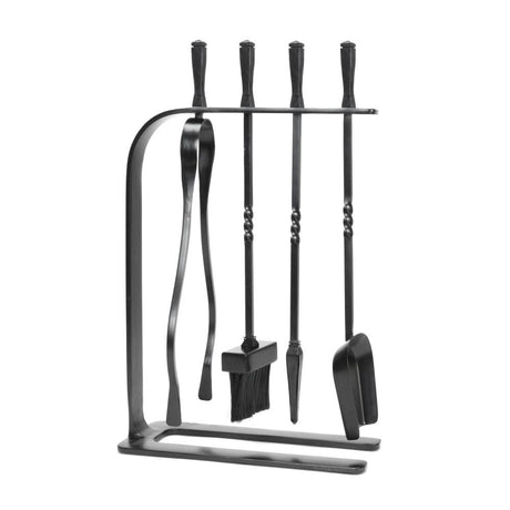 This is an image showing From The Anvil - Matt Black Arc Companion Set - Avon Tools available from T.H Wiggans Architectural Ironmongery in Kendal, quick delivery and discounted prices