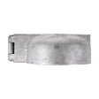 This is an image showing TIMCO Padlock Protection Bar - Heavy Duty - Left - Hot Dipped Galvanised - 7 1/2" - 1 Each Plain Bag available from T.H Wiggans Ironmongery in Kendal, quick delivery at discounted prices.