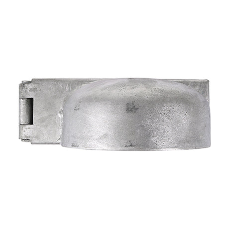 This is an image showing TIMCO Padlock Protection Bar - Heavy Duty - Left - Hot Dipped Galvanised - 7 1/2" - 1 Each Plain Bag available from T.H Wiggans Ironmongery in Kendal, quick delivery at discounted prices.