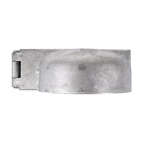 This is an image showing TIMCO Padlock Protection Bar - Heavy Duty - Left - Hot Dipped Galvanised - 7 1/2" - 1 Each Plain Bag available from T.H Wiggans Ironmongery in Kendal, quick delivery at discounted prices.