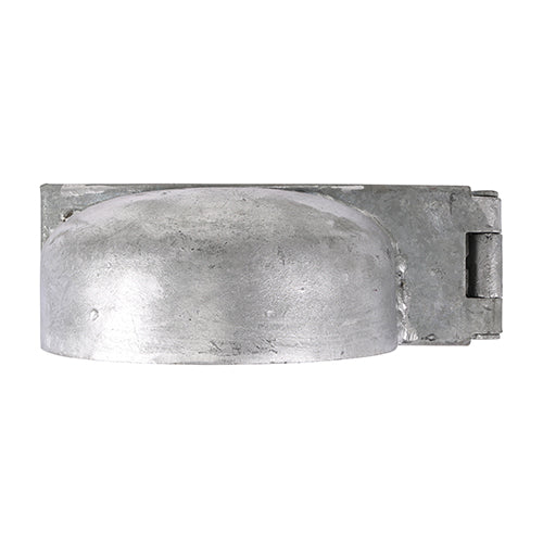 This is an image showing TIMCO Padlock Protection Bar - Heavy Duty - Right - Hot Dipped Galvanised - 7 1/2" - 1 Each Plain Bag available from T.H Wiggans Ironmongery in Kendal, quick delivery at discounted prices.